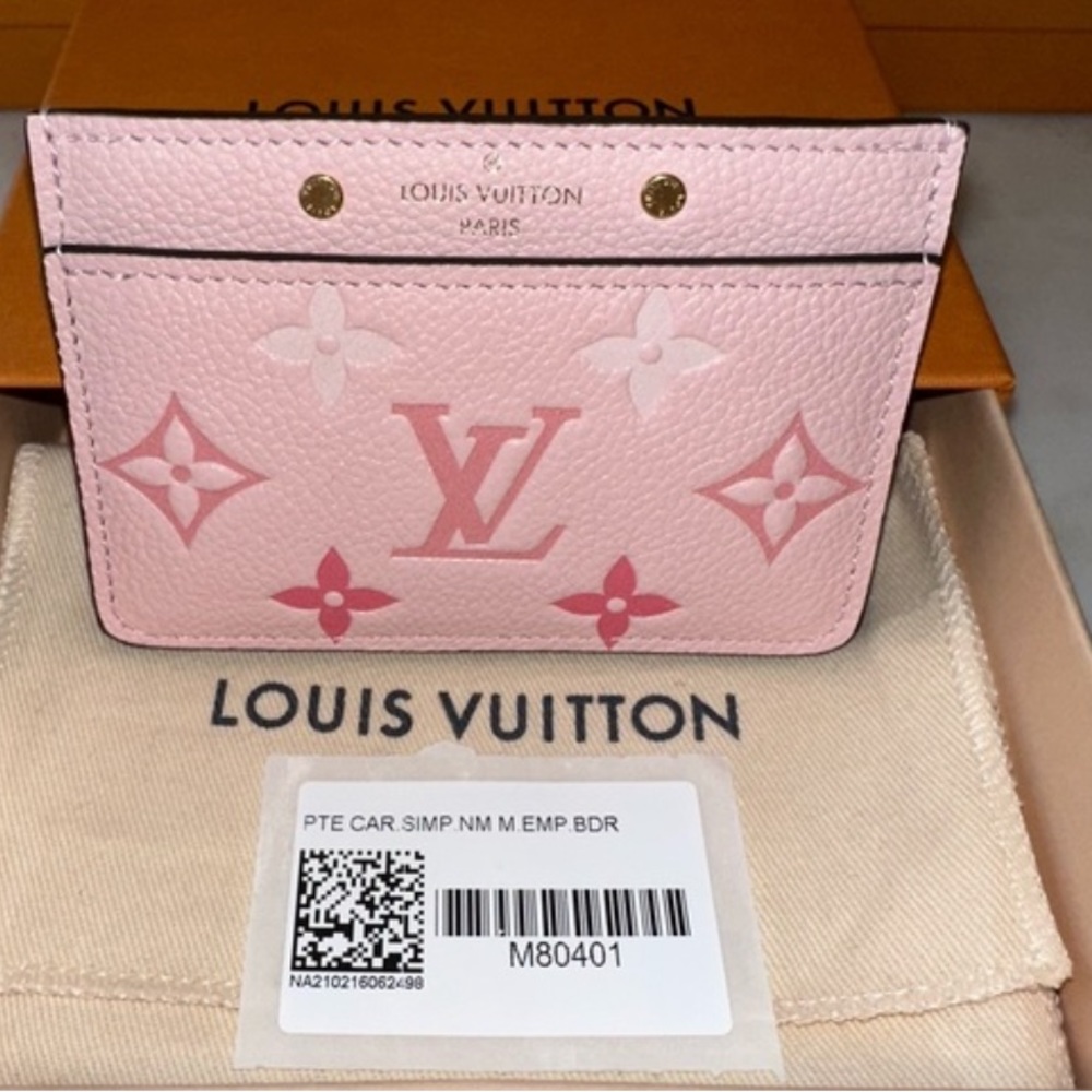 Louis Vuitton Card Holder Gradient Pink